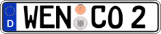 German license plate, Regular plates
