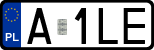 License plates of Poland, Regular car plates