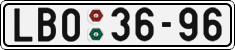 License plate of the Czech Republic, Cars (1960)