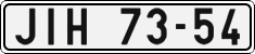 License plate of the Czech Republic, Cars (1960)
