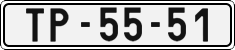 License plate of the Czech Republic, Cars (1960)