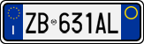 License plate of Italy, Cars (1994 year series)