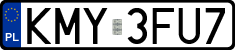License plates of Poland, Regular car plates