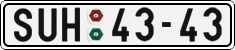 License plate of the Czech Republic, Cars (1960)