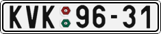 License plate of the Czech Republic, Cars (1960)