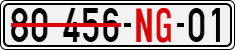 License plate of Vietnam, Diplomatic