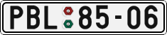 License plate of the Czech Republic, Cars (1960)