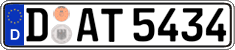 German license plate, Regular plates