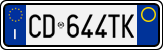 License plate of Italy, Cars (1994 year series)