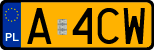 License plates of Poland, Oldtimers