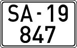 License plates of Spain, 1900 year series