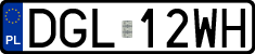License plates of Poland, Regular car plates