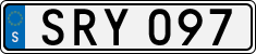 License plate of Sweden, Regular plates