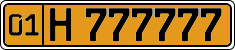 License plate of Uzbekistan, Foreign citizens