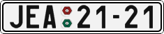 License plate of the Czech Republic, Cars (1960)