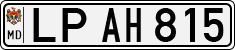 License plate of Moldova, Cars (1992)