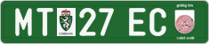 License plate of Austria, Export transit plates