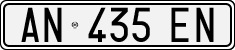 License plate of Italy, Cars (1994 year series)
