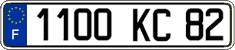 French license plate, FNI