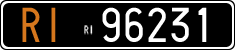 License plate of Italy, Cars (1927 year series)