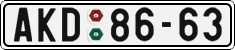 License plate of the Czech Republic, Cars (1960)