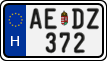 license plates of Hungary, Regular plates (2022)