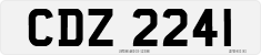 License plate of the United Kingdom, Northern Ireland (1966)