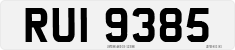 License plate of the United Kingdom, Northern Ireland (1966)