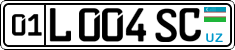 License plate of Uzbekistan, Private owners