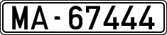 License plates of Spain, 1900 year series
