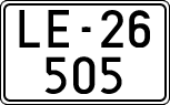 License plates of Spain, 1900 year series
