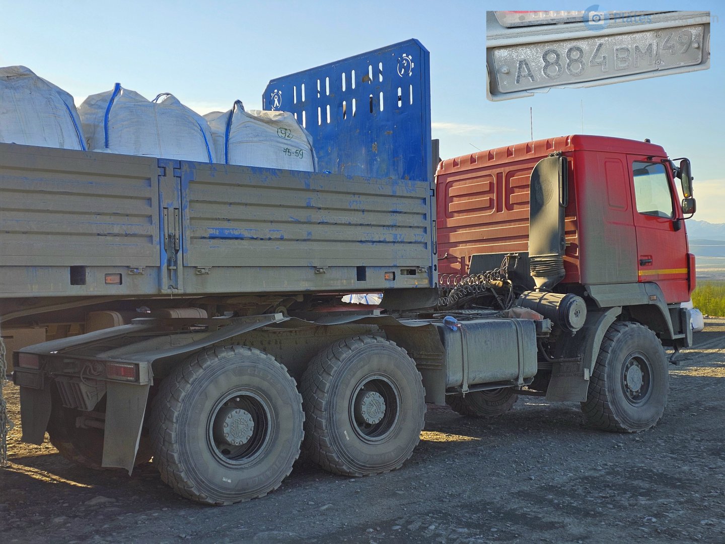 а 884 вм 49, MAZ 6432 
