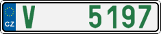 License plate of the Czech Republic, Oldtimers (2001)