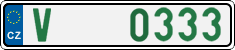 License plate of the Czech Republic, Oldtimers (2001)