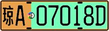 License plate of China, Electric vehicles