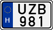 license plates of Hungary, Cars (1990)