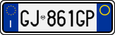License plate of Italy, Cars (1994 year series)