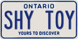 Ontario, Vanity Plates