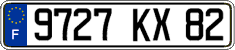 French license plate, FNI