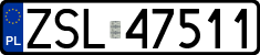 License plates of Poland, Regular car plates
