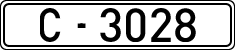 License plates of Spain, 1900 year series