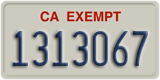 California, Exempt (1234567)