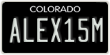 Colorado, Vanity Plates
