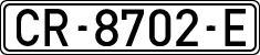 License plates of Spain, 1971 year series