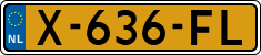 License plate of the Netherlands, Cars