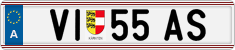 License plate of Austria, Regular plates