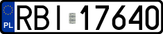License plates of Poland, Regular car plates