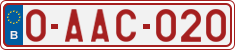 License plate of Belgium, Regular plates (2010)