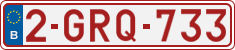 License plate of Belgium, Regular plates (2010)