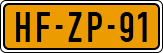 License plate of the Netherlands, Cars